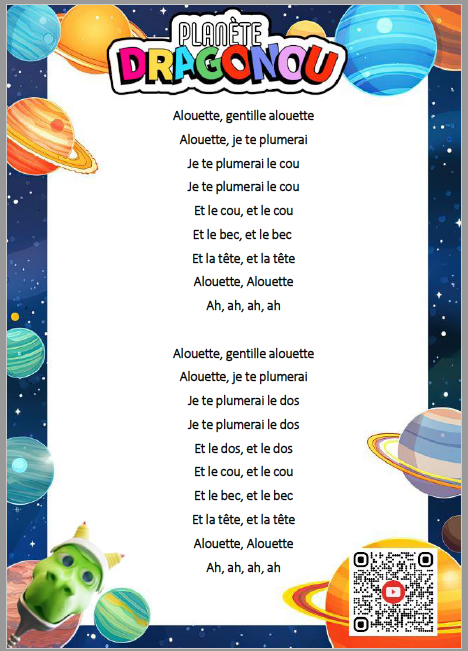 Toutes les paroles d' Alouette, gentille Alouette