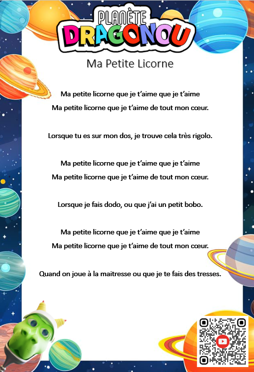 Toutes les paroles de Ma petites Licorne